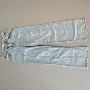 Light Blue Distressed Women Jeans Size S
